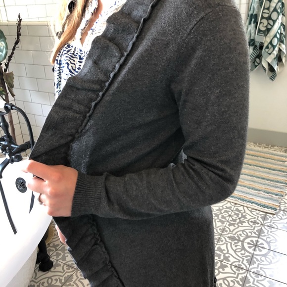 Long gray cardigan - Picture 2 of 3